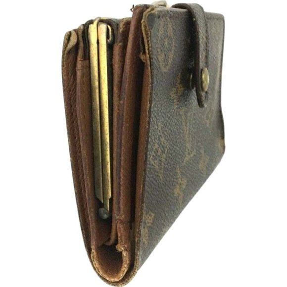 252121U Louis Vuitton Wallet Porte Monnaie Billets Viennois Brown Monogram - Picture 4 of 9
